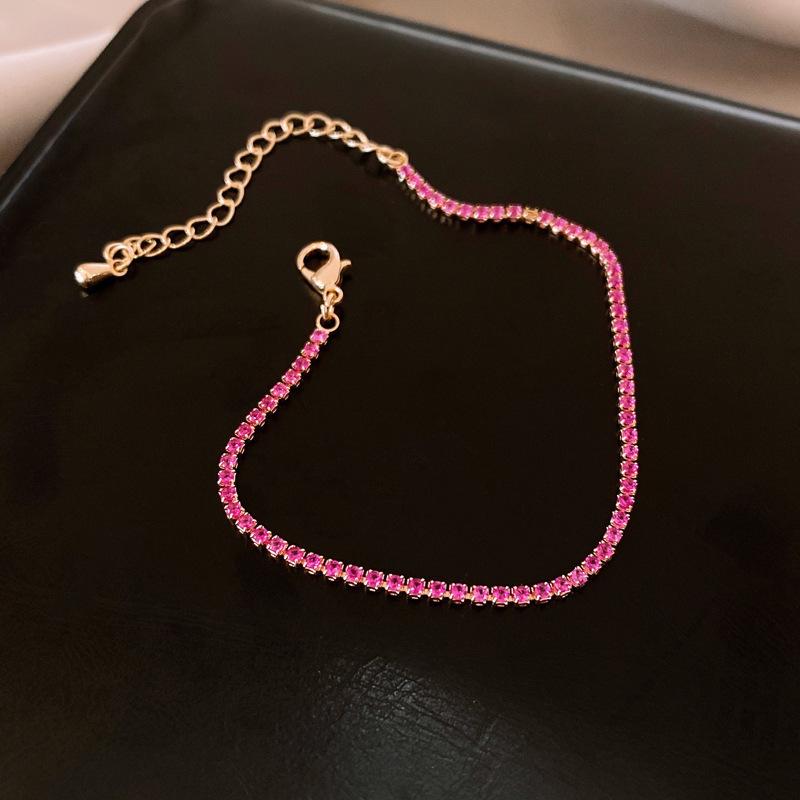 Zircon Flower Simple Niche Bracelet Light Luxury High Sense Fashion Versatile Bracelet Temperament Personalized Jewelry Women