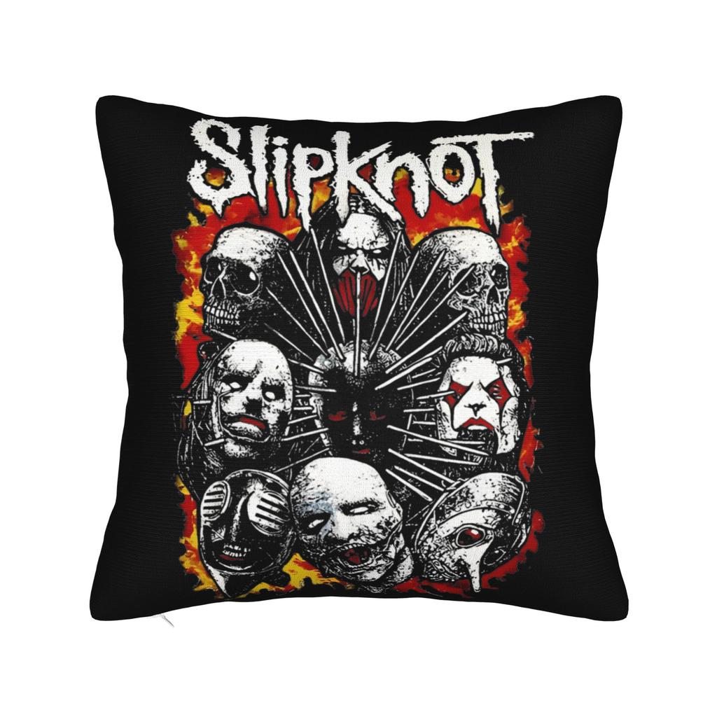Slipknotes metal rock band music Printed Pillowcase Cushion Cover metal band music  Pillow Covers Square Multiple Sizes