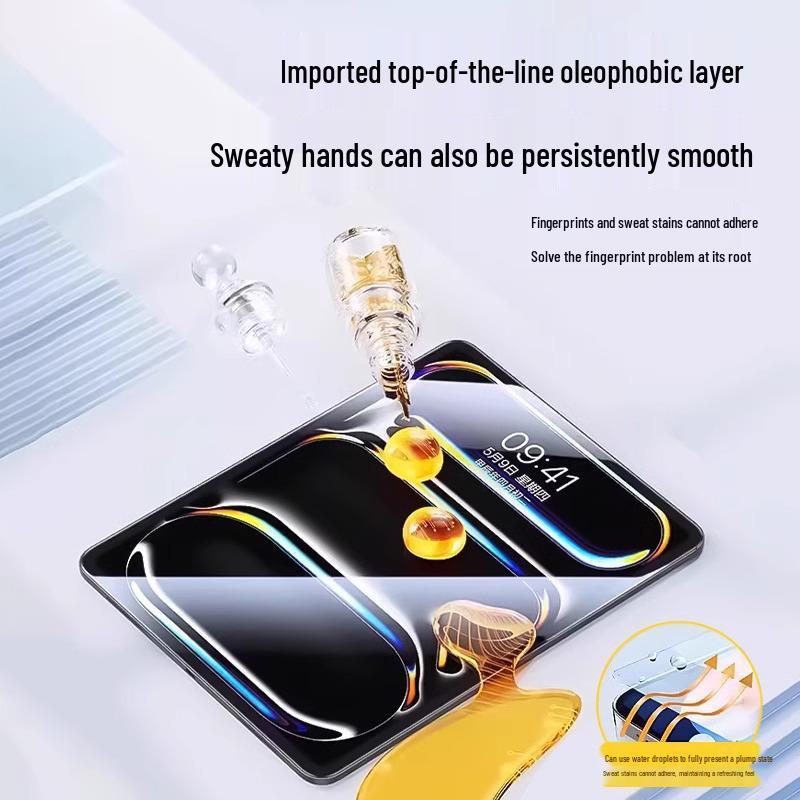 iPad Pro 2024 Tempered Glass Screen Protector: Explosion-Proof for 13/11" 10th Gen, Air 6, Mini 7, HD Quality.