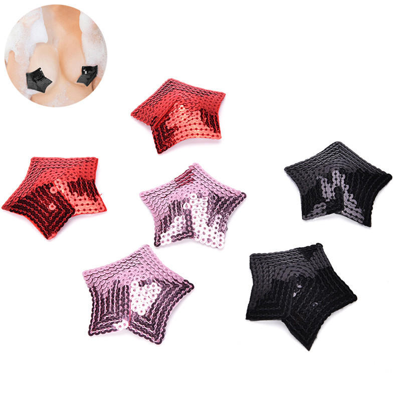 

Дамы Блестки Кисточки Звезда Наклейка Грудь Веганский Чехол для сосков