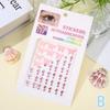 Shell Crystal Tattoo Sticker Glitter Eyeliner Eyebrow Makeup Face Diamond Temporary Tattoo Butterfly Rhinestone Eyeliner Sticker