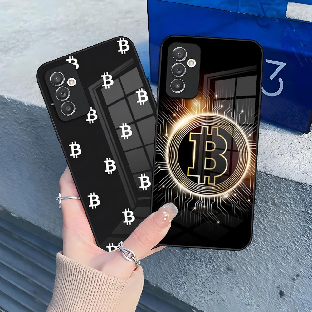Bitcoin BTC Phone Case for Samsung Galaxy S25 S24 S30 S21 S23 S20 S22 Fe Note 20 Pro Ultra Plus Glass Cover