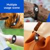 Pet Positioning Collar Crisp Bell Faux Leather Pet Tracking Device Protective Collar for Apple