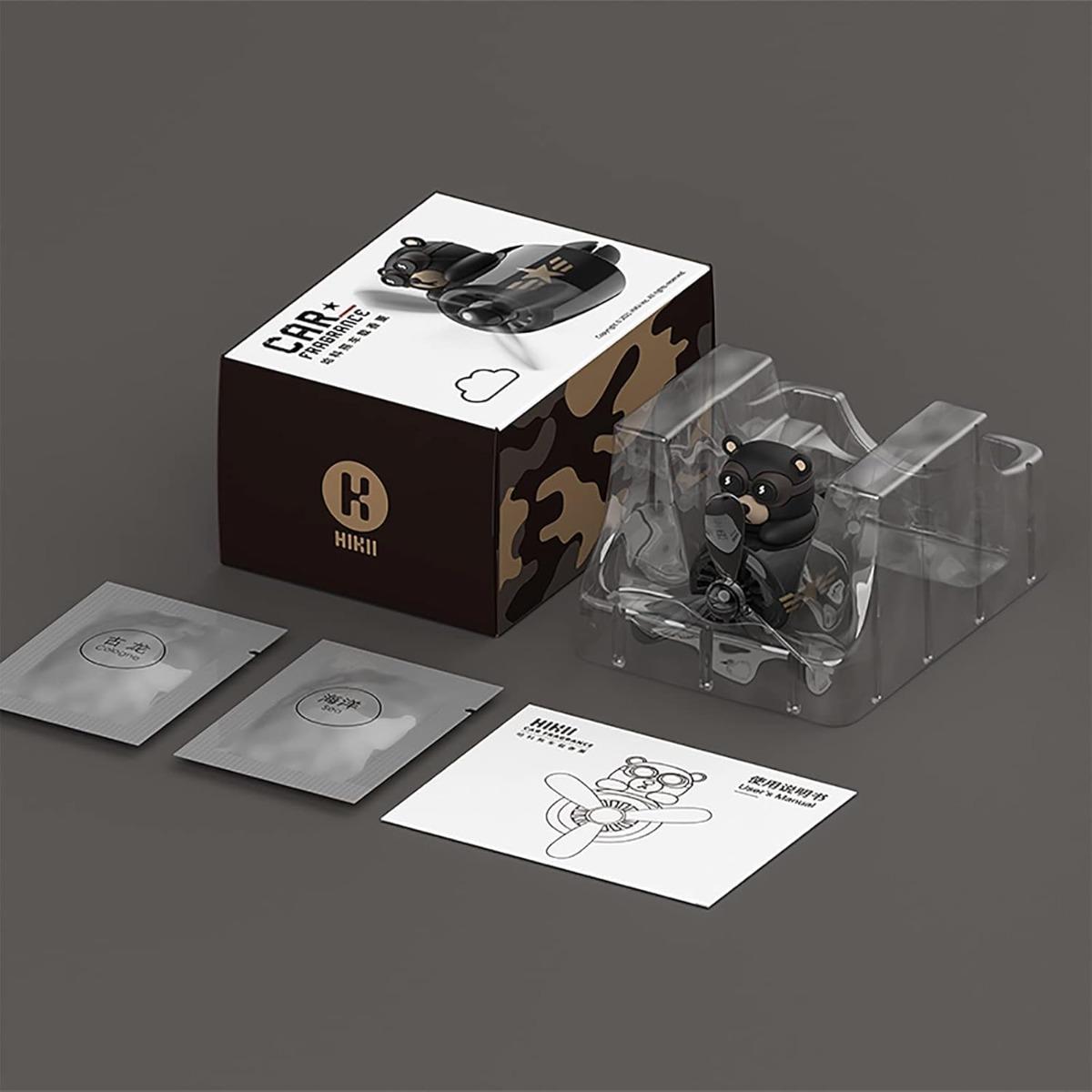 

Освежитель воздуха Pilot Bear для автомобиля с вращающимся пропеллером и магнитным зажимом для диффузора аромата в вентиляционном отверстии автомобиля Bear-B