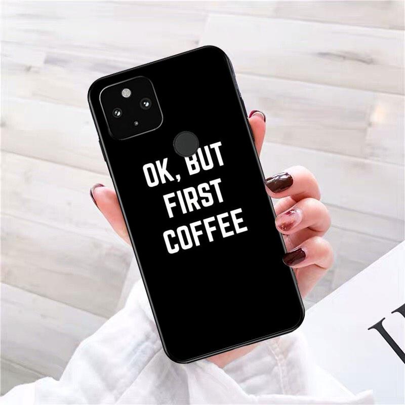 OK, ale první pouzdro na telefon Coffee Girl pro Google Pixel 7 Pro 7 6A 6 Pro 5A 4A 3A Pixel 4 XL Pixel 5 6 4 3 XL 3A XL 2 XL