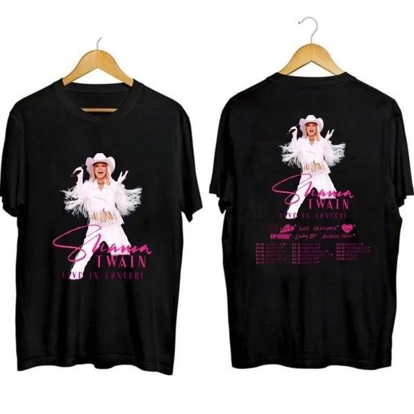 Shania Twain Tour 2025 Shirt Gift for Fans All Size S5XL Unisex T-Shirt XXXL