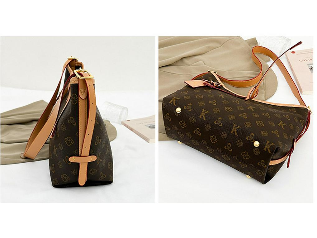 Elegant Floral Women's Tote: New Large-Capacity, Lightweight, Fashionable, Versatile Commuter Underarm Bag.