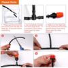 10pcs Atomizing Nozzle Drippers, Adjustable Garden Irrigation Nozzle, Micro Auto  Irrigation System Garden/Roof Cooling Nozzle