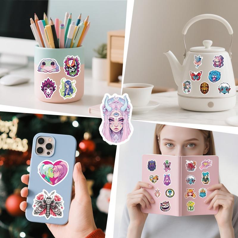 30pcs Kpop Devil Hunter girl group Blue Cat sticker card DIY sticker notebook luggage skateboard waterproof sticker