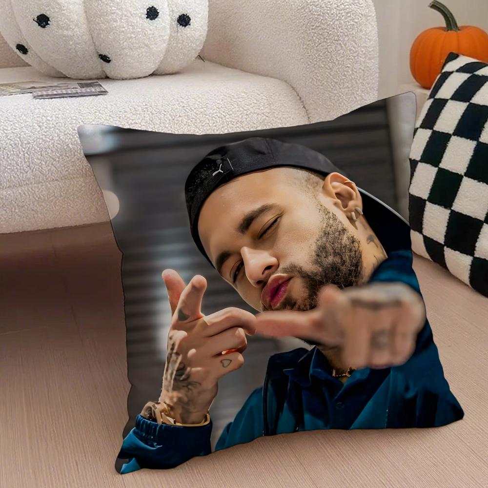 Brazilian Handsome Athlete NNeymar Jr Cushion Cover Throw Pillow Cover Hidden Button Durable Polyester Chair Cushion