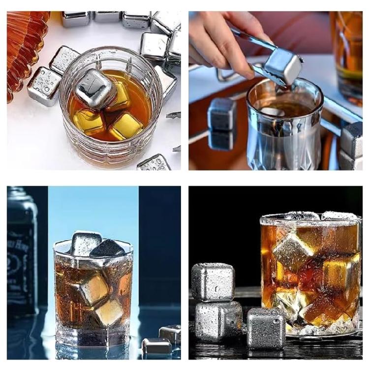Kamínky na whiskey 4/6/8 ks s ocelovými kleštěmi Opakovaně použitelné chladiče nápojů Udržují koktejly chladné Kostky ledu pro alkoholické nápoje Džus