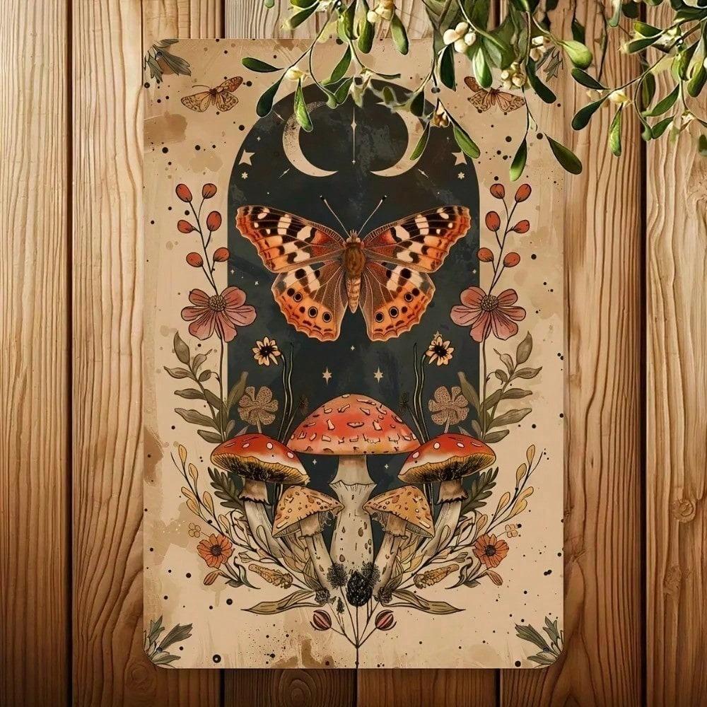 Quadri in metallo retrò, mobili, decorazione per soggiorno 20x30cm