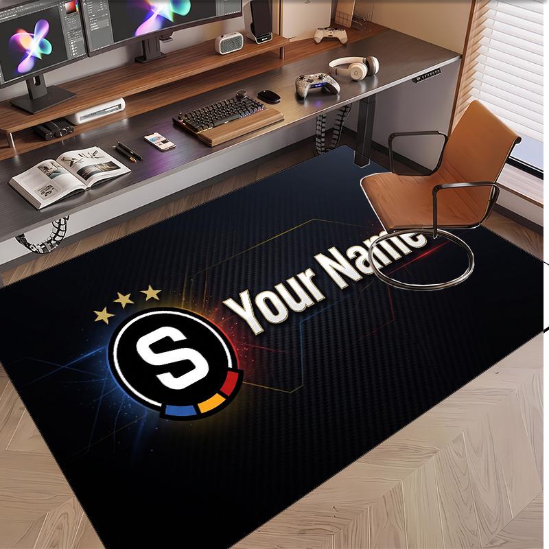 Personalized Crystal Velvet Carpet Sparta Prague Pattern Non Slip Floor Rug