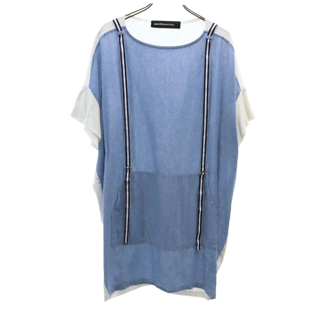 mercibeaucoup. Short sleeve With suspenders Cut 1 white Women Used