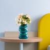 Florero de alta durabilidad, borde liso, mesa moderna inastillable, florero en forma de espiral, decoración de centros de mesa