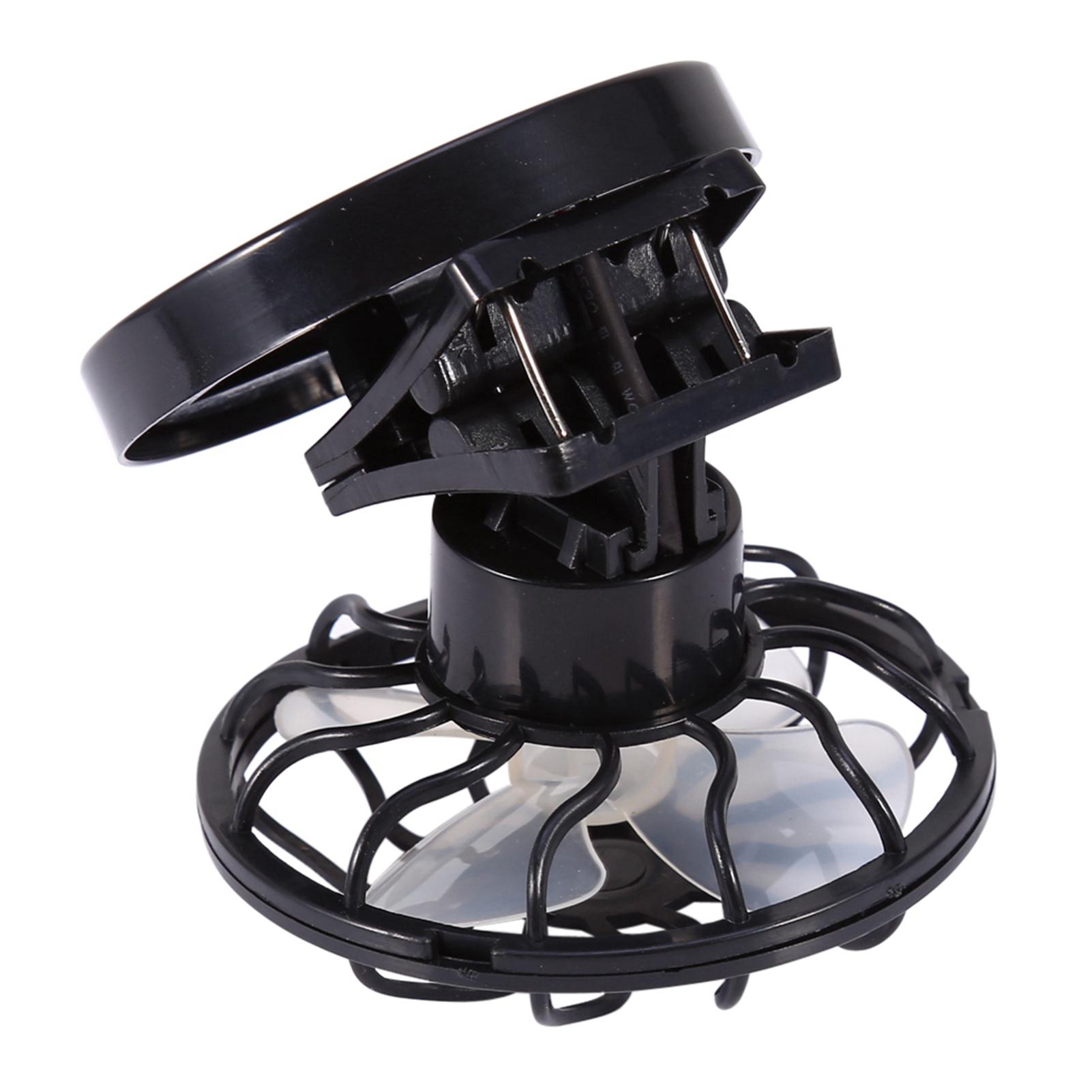 

Electric Mini Clip On Solar Fan Air Conditioner Cooling Cell Fan Travel Camping Hiking Cooling