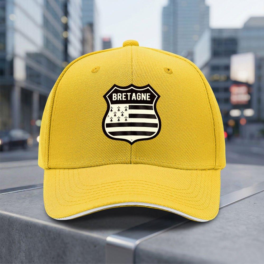 Breton French Shield Flag Adjustable Baseball Cap Lightweight Breathable AllSeason Daily Commuting Fashion Gift
