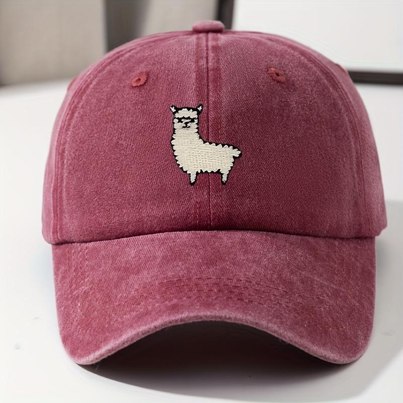 Cute Sheep Pattern Baseball Hat for Men and Women, Versatile for Daily Leisure, Duck Tongue Hat, Travel Hat