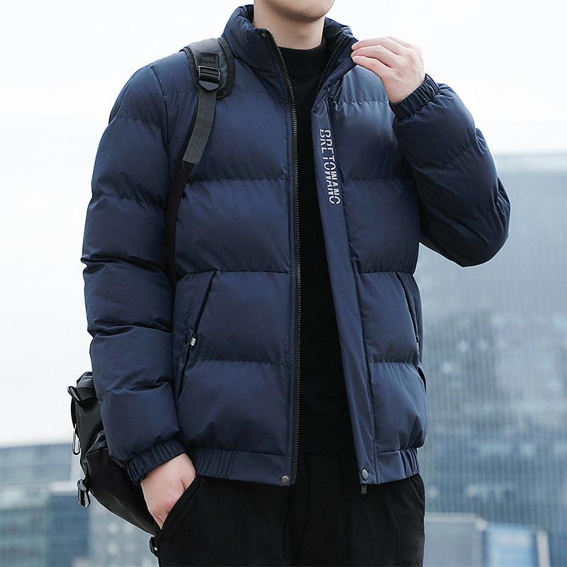 

Cotton Stand Collar Versatile Plush Thickened Jacket Cotton Jacket Men s Large Size Loose Jacket 5XL