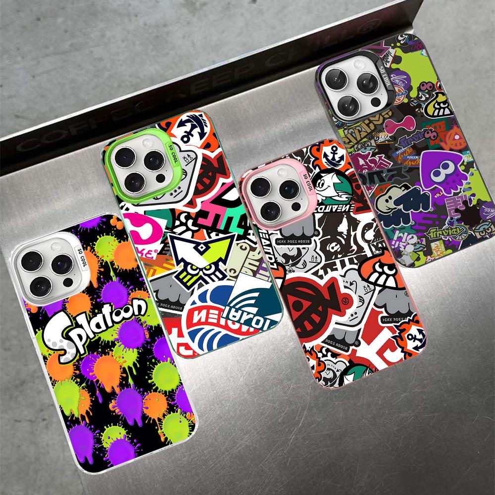 Splatoon Phone Case For IPhone 16 15 14 13 12 11 Pro Max X XR XSMAX 8 7 Plus Matte Shockproof Back Cover