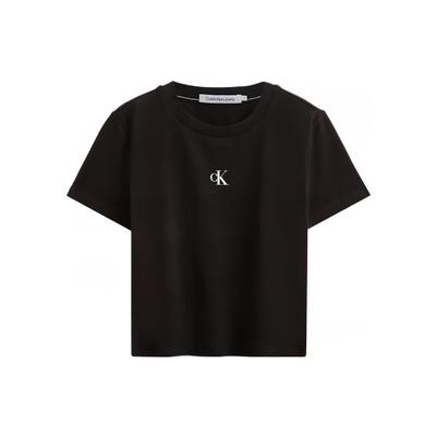 Lässiges T-Shirt mit Rundhalsausschnitt und Buchstaben-Print für Damen, kurzärmlig, Schwarz, J221837-BEH