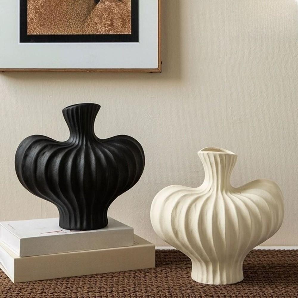 Plastic Irregular Shape Vase Imitation Ceramic Flower Arrangement Vase Water Cultivation Vase