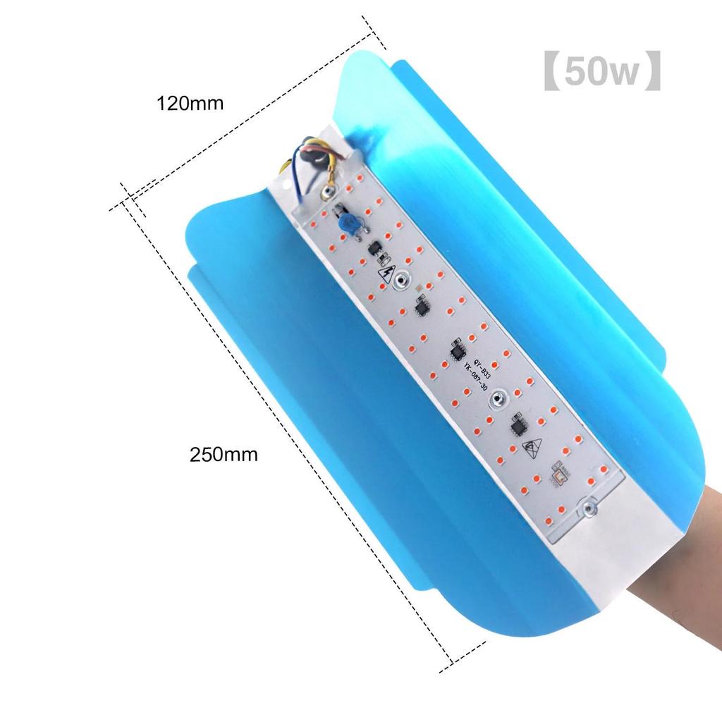 LED COB Lodine Tungsten Spectrum LED Grow Pink 380-840nm 100W 50W AC 220V  Led IC Plant Lights Fllood Light Vegetable Plan