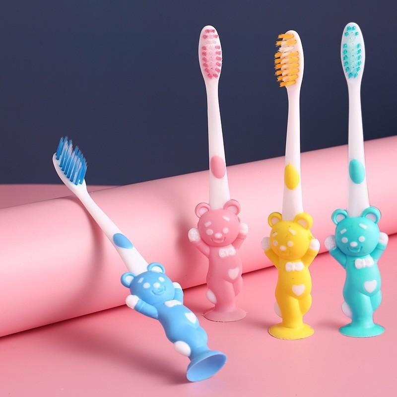 Pack of 4 Premium Kids Soft Bristle Manual Toothbrushes, Gentle Gum Protection for Children Aged 3-12 Years Old