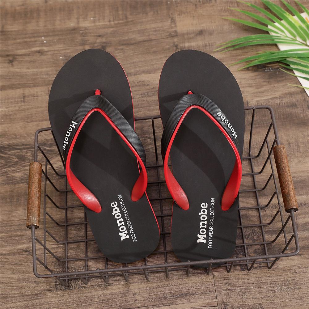 Summer Slippers Men Wear Non-slip and Versatile Trend Soft Bottom Flip-flops Men's New Foot Pinch Outdoor Beach Personality