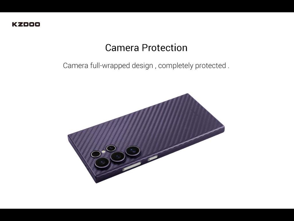KZDOO Carbon Fiber Pattern Case for Samsung S25/S25 Plus/S24 Ultra