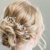 Silver Wedding Women Rhinestone Jewelry Crystal Hair Accessories Hair Fork Headwear Hairpin