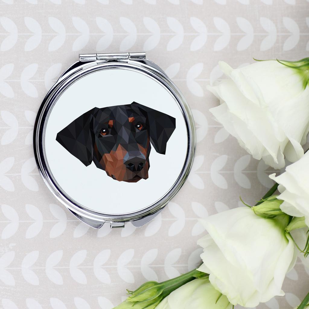 Doberman, Dobermann -Lusterko Ze Zdjęciem I Napisem Geometryczne Marki Art-Dog