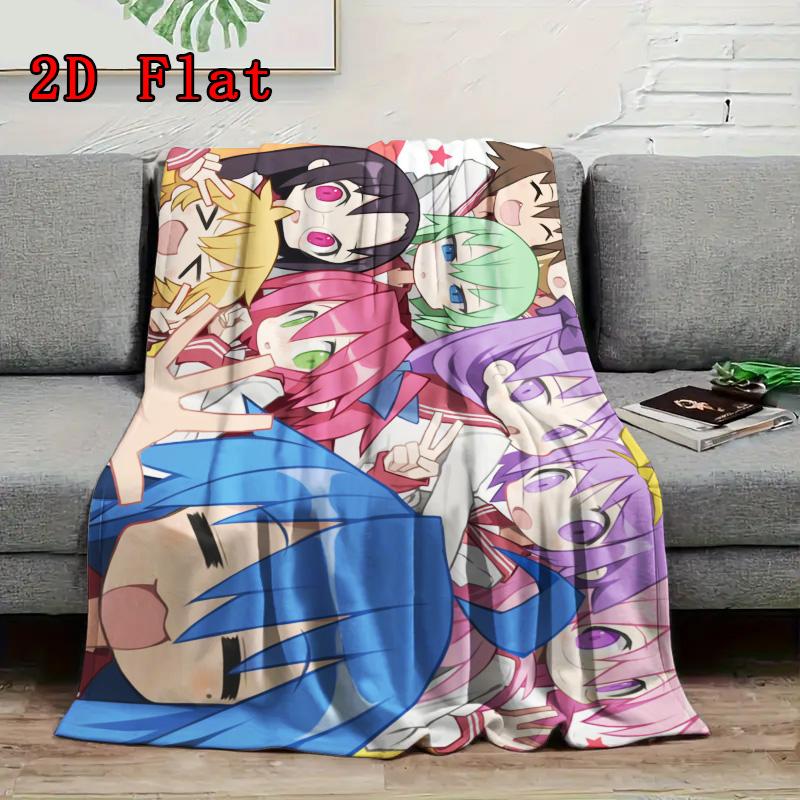 Lucky Star 2D Flat Pattern Flannel Blanket High quality All Seasons Warmth and Comfort Perfect for Christmas Gifts.DMT0925056