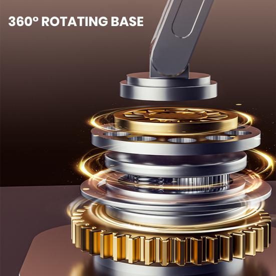 Aluminum Alloy Phone Rotatable Non-slip Foldable Holder 360° Heavy Duty Desktop Tablet Mobile