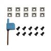 #10Pcs Square Carbide Cutter Inserts 14x14x2mm For Wood Lathe Turning Tools #