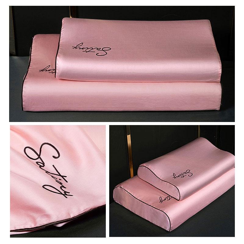30x50/40x60cm Cotton Pillowcase Memory Foam Bed Orthopedic Latex Pillow Cover Sleeping Pillow Protector Pillowslip Bedding Set
