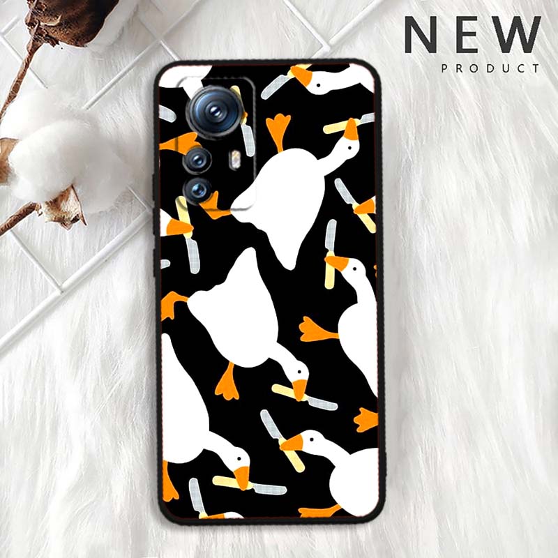 

Мультяшный аниме-узор с утками Для Xiaomi Mi 15 14 13 13T 12 12T 12S 11 11i 11T Pro Ultra Lite 5G Черный мягкий чехол для телефона Xiaomi Mi 11