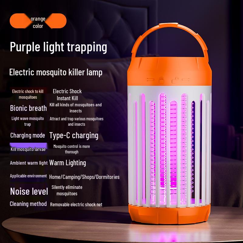 Romeinse Kolom USB Elektrische Muggenverdelger Lamp voor Binnen/Buiten Gebruik - Veilig voor Moeder en Baby