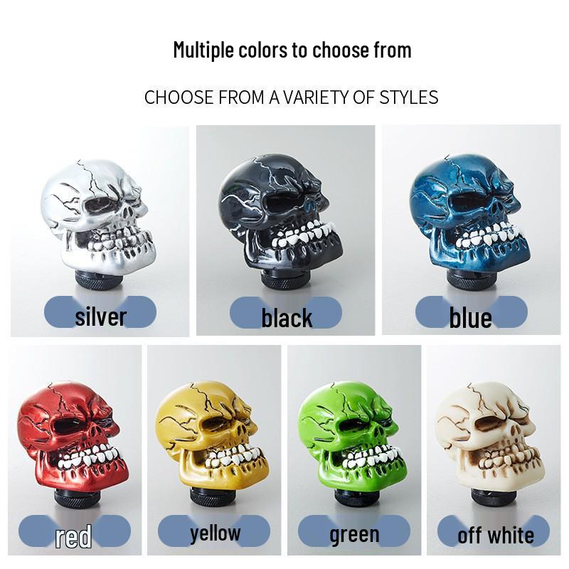 Universal Big Tooth Skull Resin Gear Shift Knob