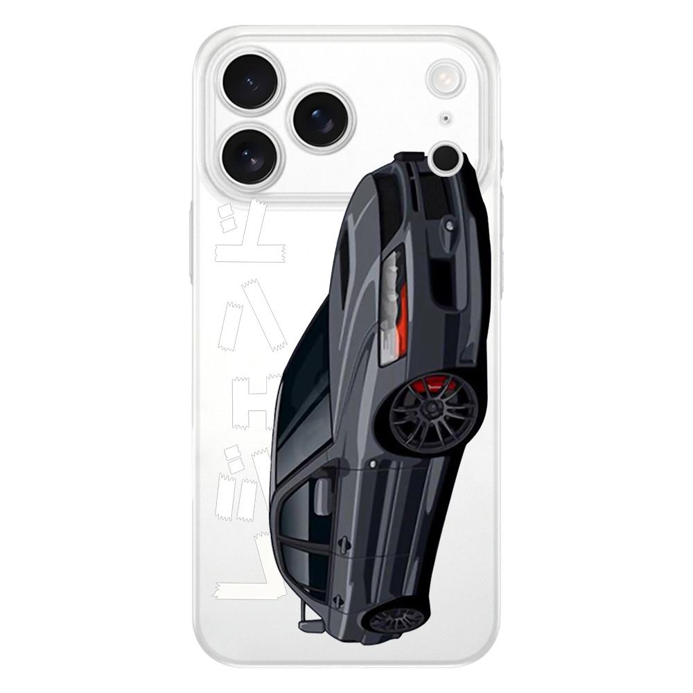 JDM Tokyo Drift Sports Car Soft Clear TPU Phone Case For iPhone 17 Air 16E 16 11 15 14 Pro MAX 12 13 7 8 Plus SE Easter Cover