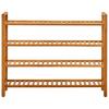 Vidaxl Stojak Na Buty Z 4 Półkami, 100X27X80 Cm, Lite Drewno Dębowe