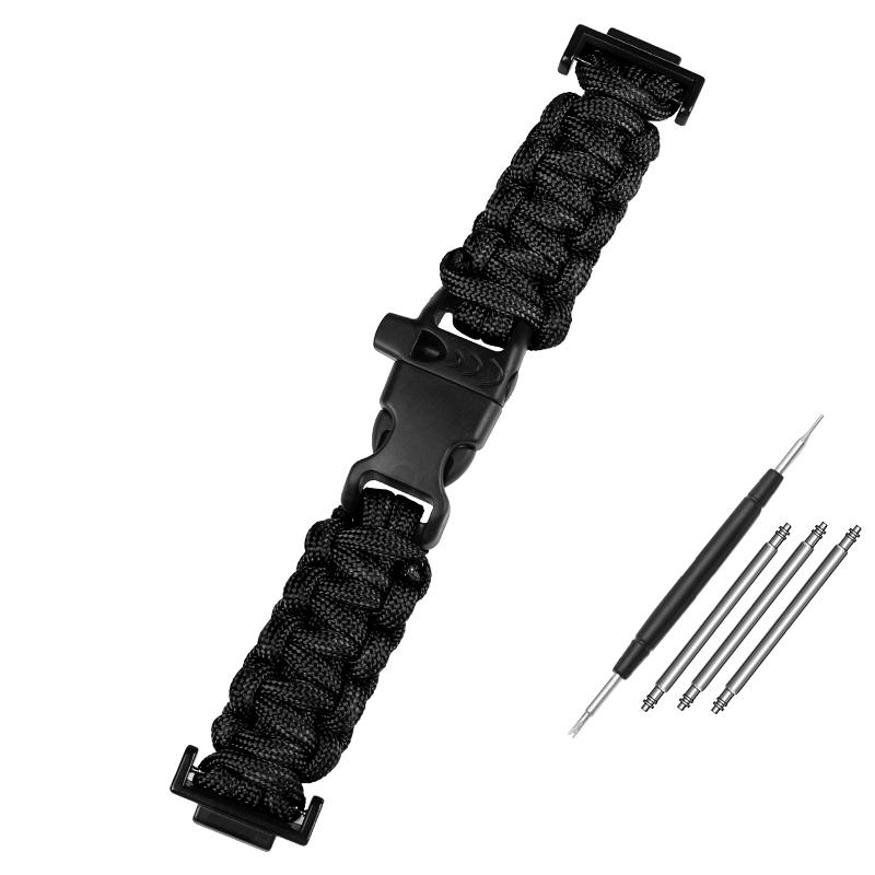 Náhradní plátěný řemínek k hodinkám Casio G-SHOCK GA100/110/120/ DW 5600 GW-M5610, outdoorový, z modifikovaného nylonu s padákovou šňůrou, pro muže