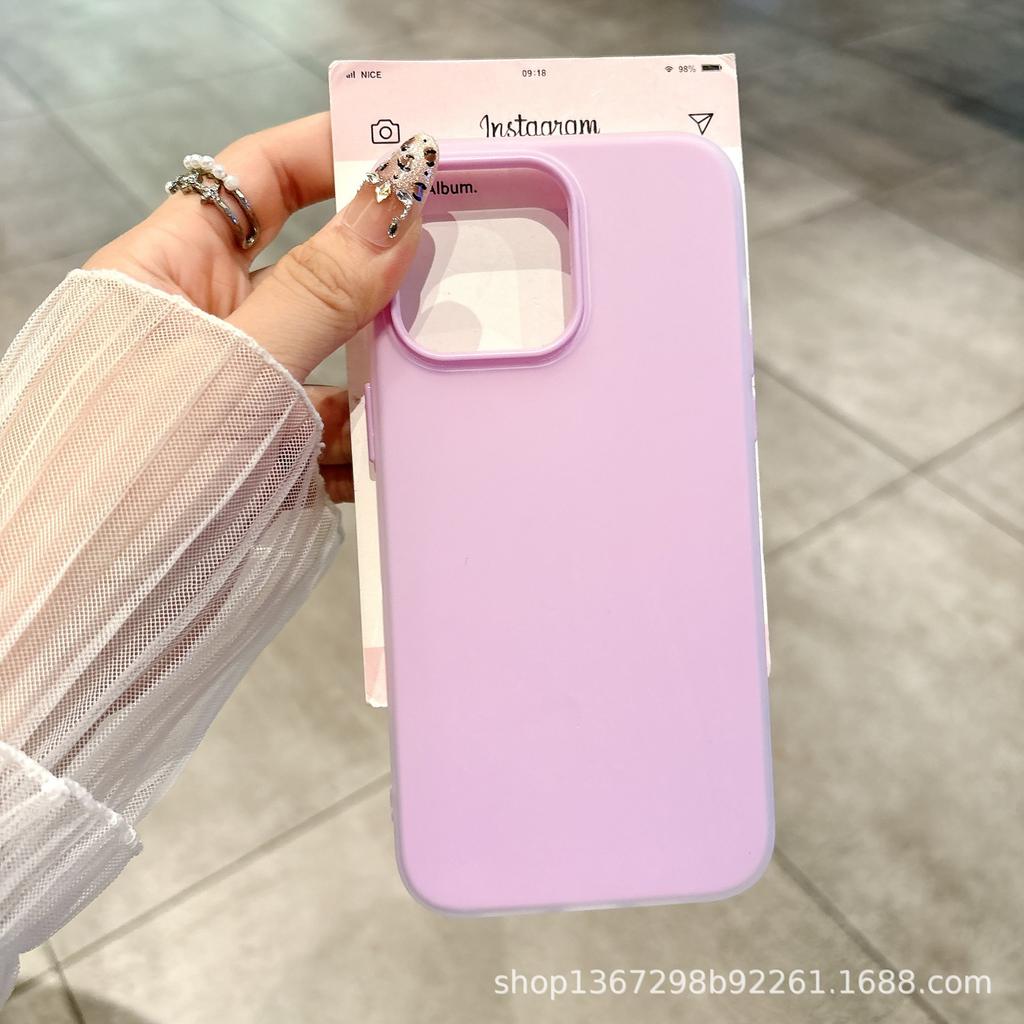 Candy Macaron Jelly Apple 17/16promax Mobile Phone Case iPhone15 Skin Sense 14 Frosted Air Case