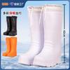 Men's Tall Winter Warm Rain Shoes Bundle Thick Cotton Boots Snow Shoes Boots Waterproof and Velvet Rain Boots