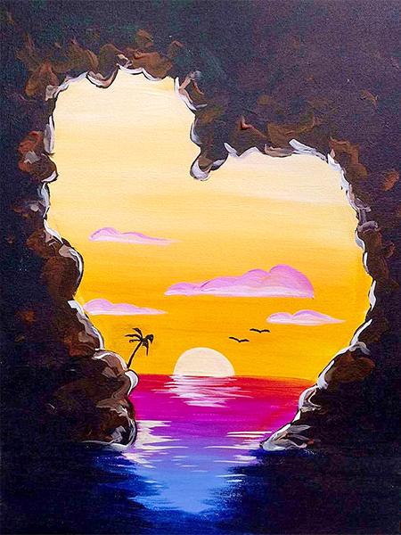 Diy 5d Full Diamond Painting Scenery Embroidery Square Round Drill Sunset Seaside Coconut Tree Mosaic Furniture Decoration Hobby