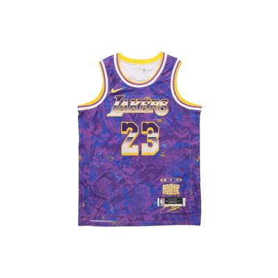 Camisola de Basquetebol Retro Edição de Fã com Número 23 Tops Masculinos Roxo DA6951-504