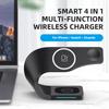 Est Multi Function Wireless Charger Station Qi Phone Stand 3 In 1 Wireless Charger For Magsafe Stand