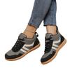 Autumn Sports Shoes Women's 2025 Autumn New Lace-up Plus-size Color-blocking Low-top Cotton Shoes