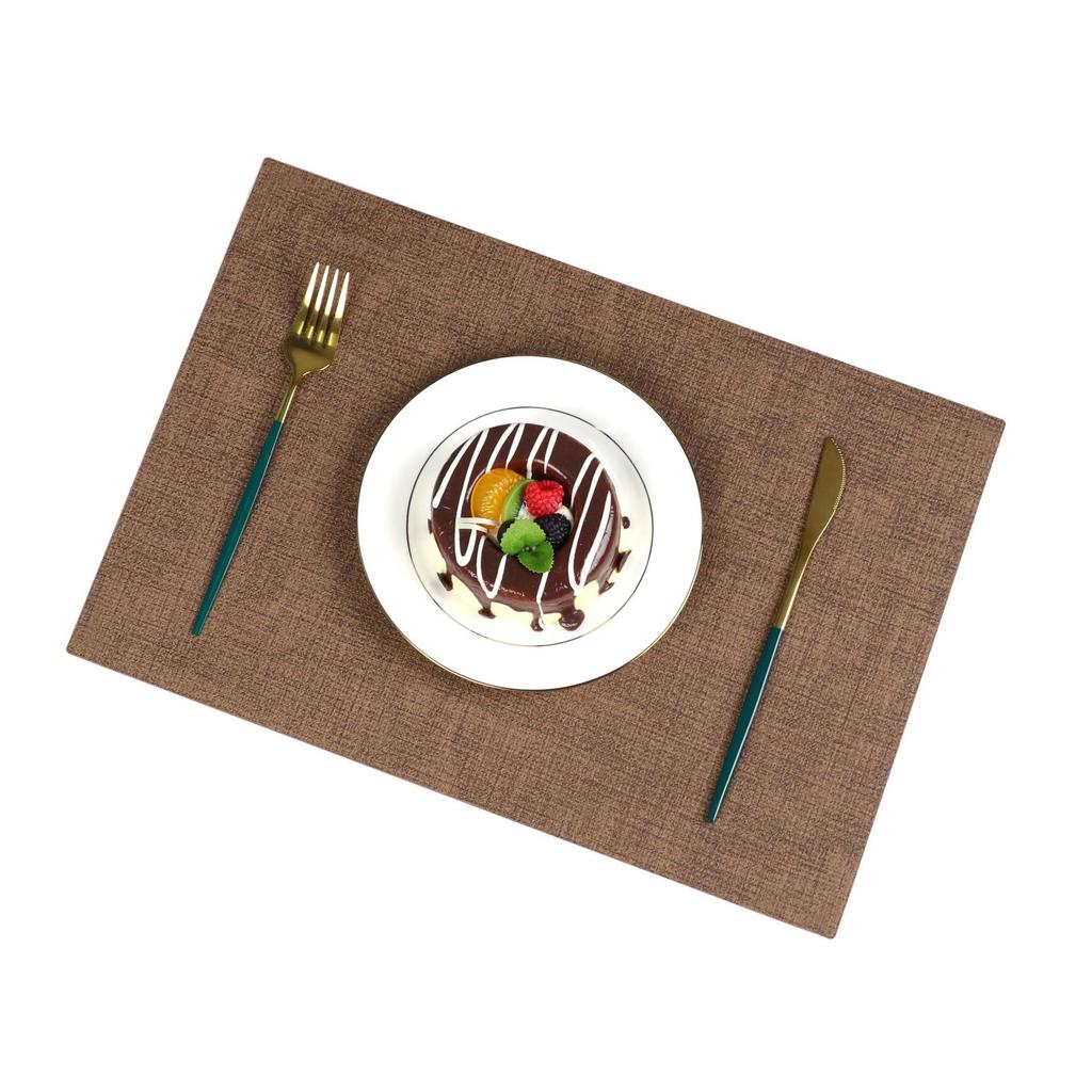 Placemat, tableware, tablecloth, premium cloth pattern, dining table mat, square thermal insulation mat, plate mat, coaster, washable