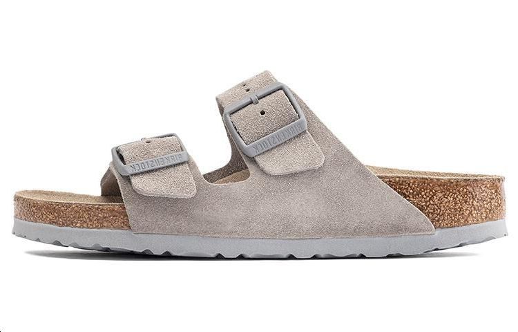 Birkenstock Arizona Мягкая стелька Замша Кожа Stone Coin 1020507 37